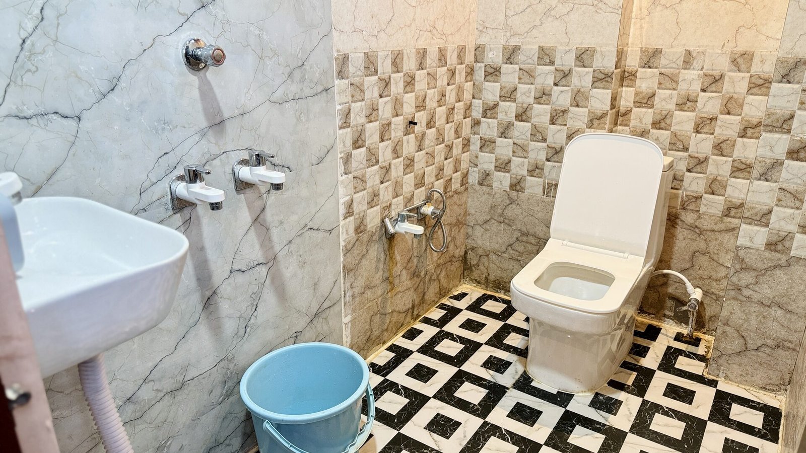 Bathroom with hot water